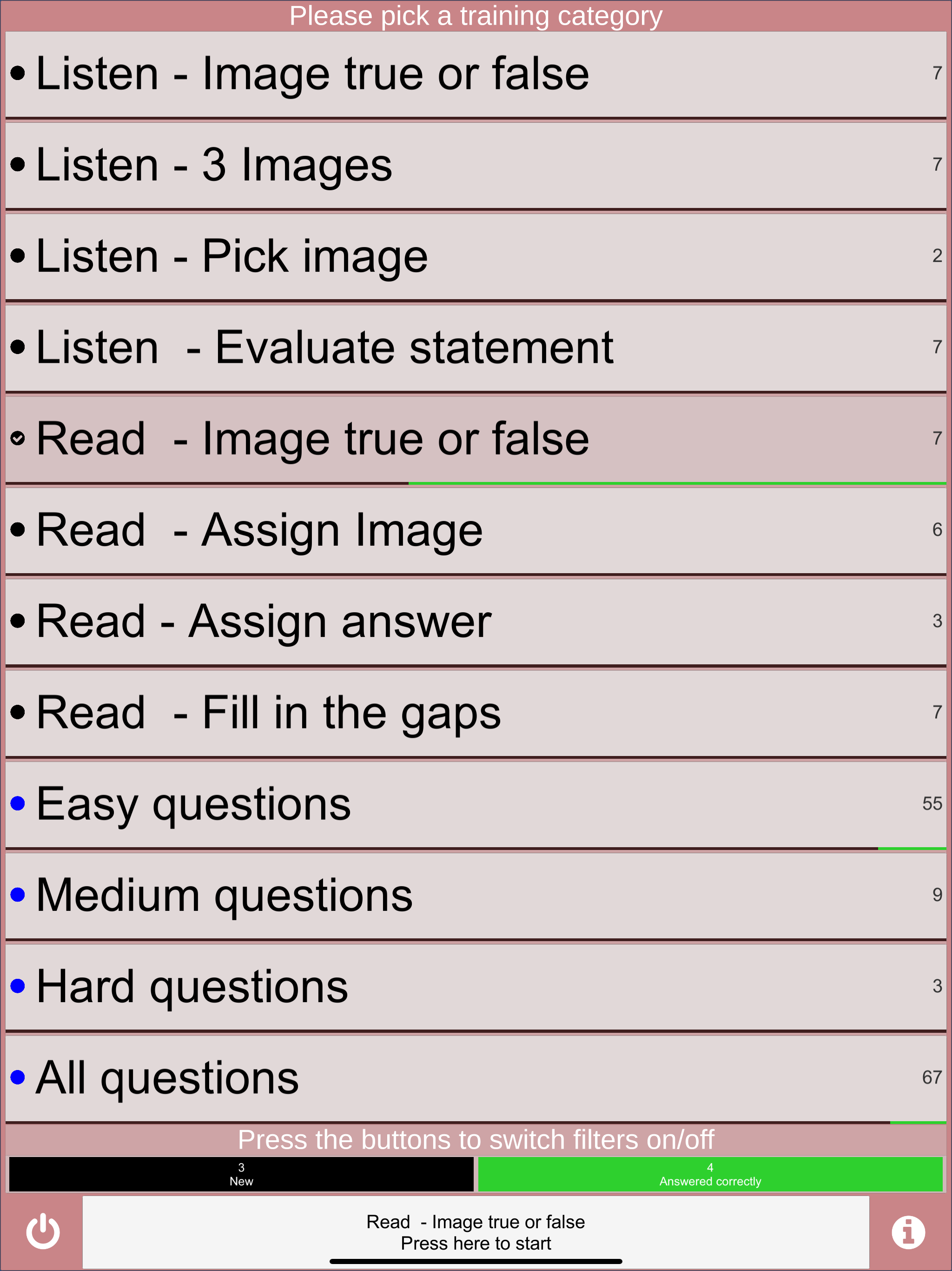 HSK1 exam trainer + simulation