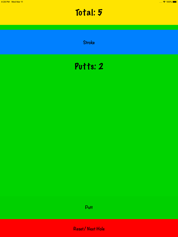 My Simple Golf Score iPad screenshot 4 - Sports app