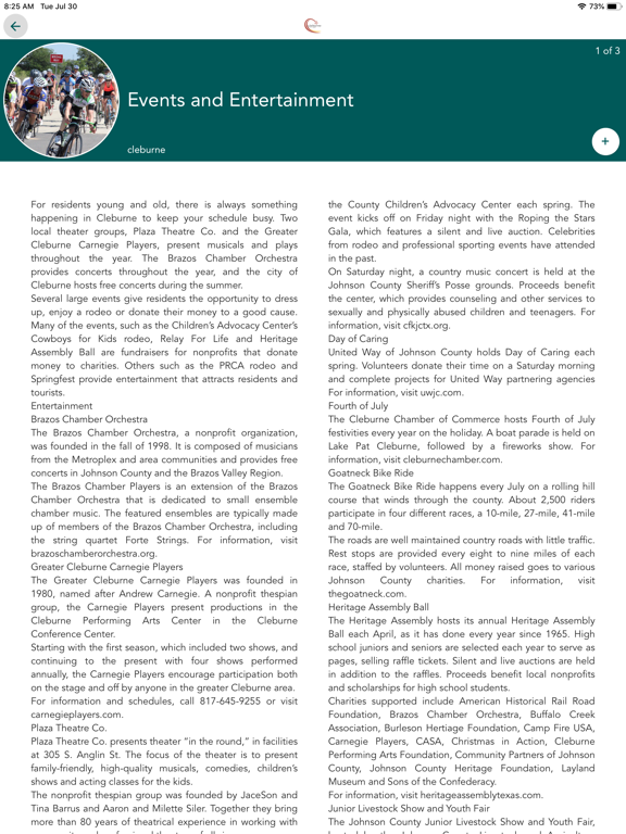 Screenshot #5 pour Cleburne This is Texas