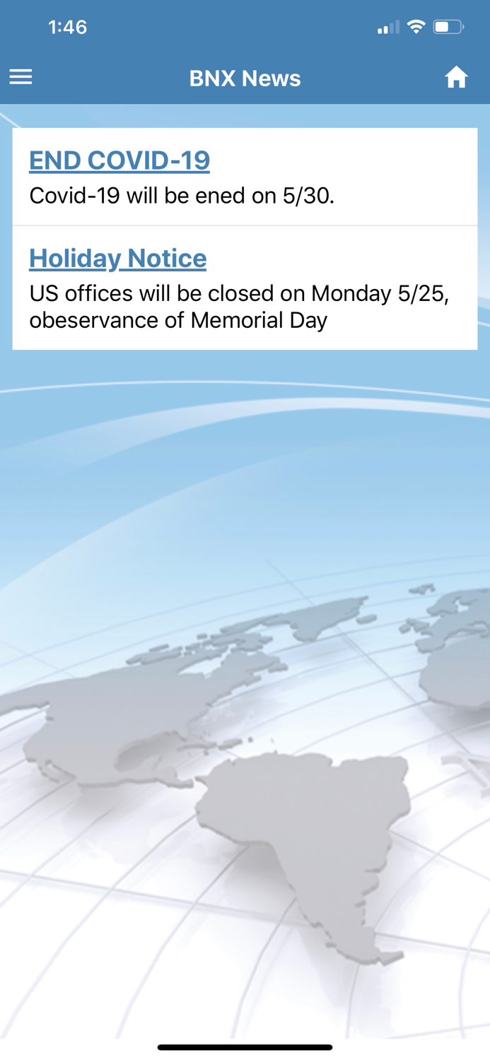 BNX SHIPPING CONTACT