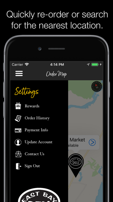 East Bay Deli Mobile Ordering Screenshot