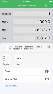 distance converter km mile yd iphone screenshot 2