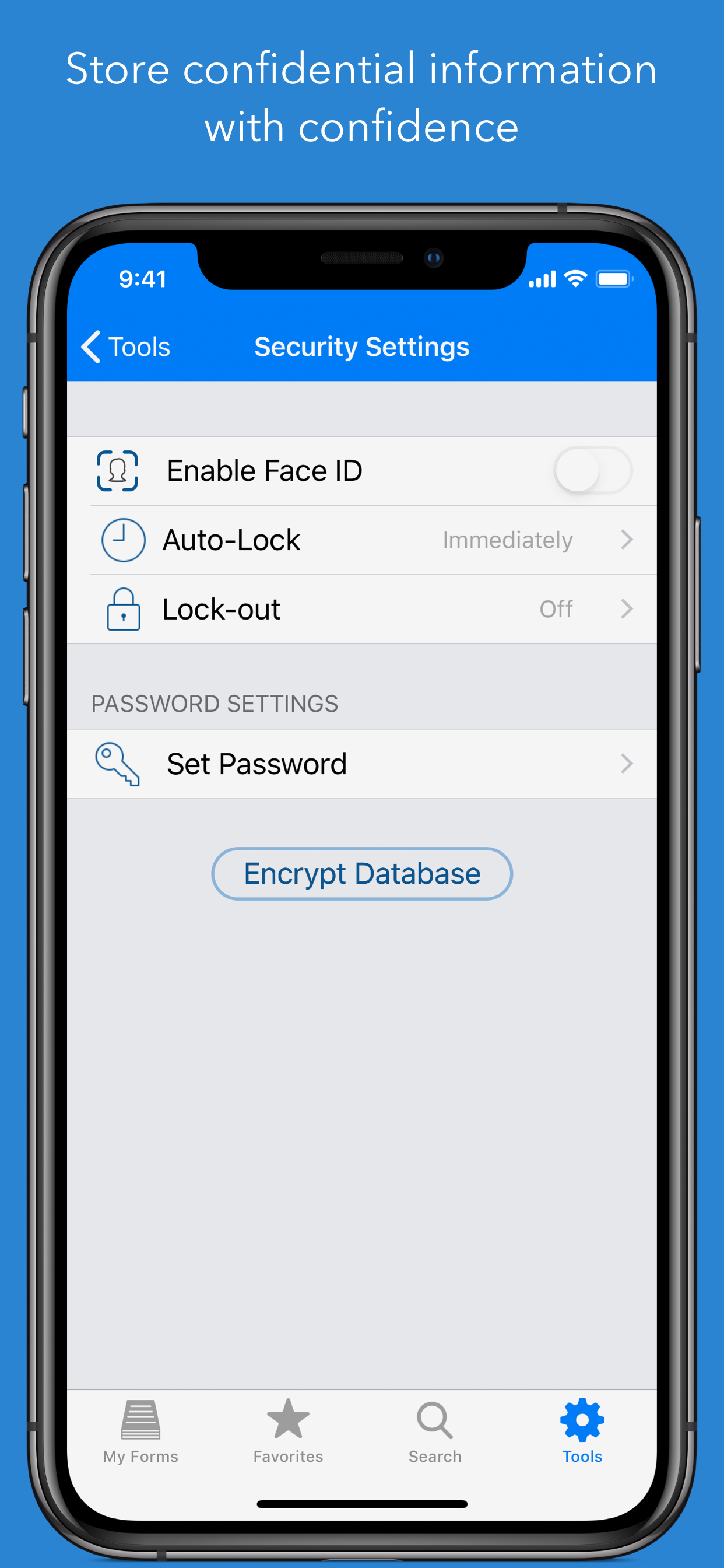 Tap Forms Organizer 5 Database