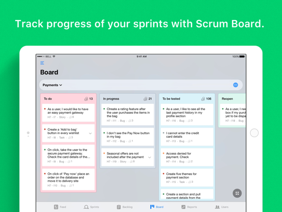 Screenshot #2 for Zoho Sprints