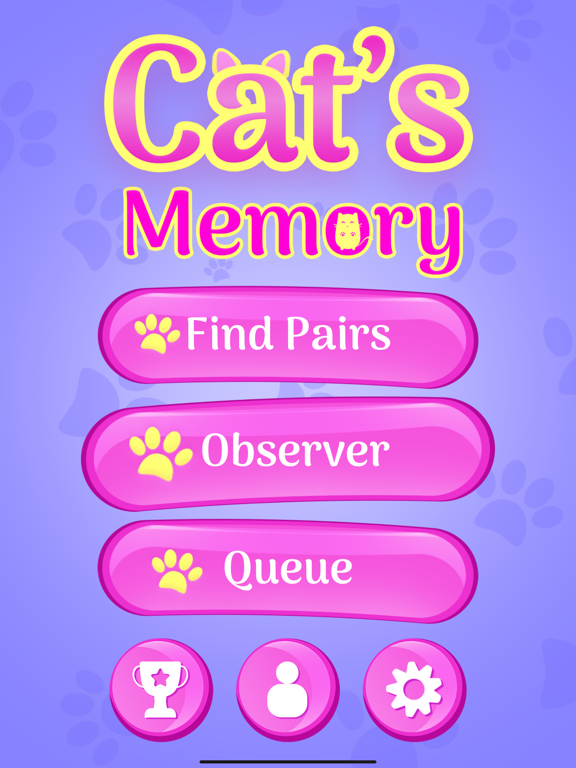 Screenshot #5 pour Cute Cats Memory Match Game