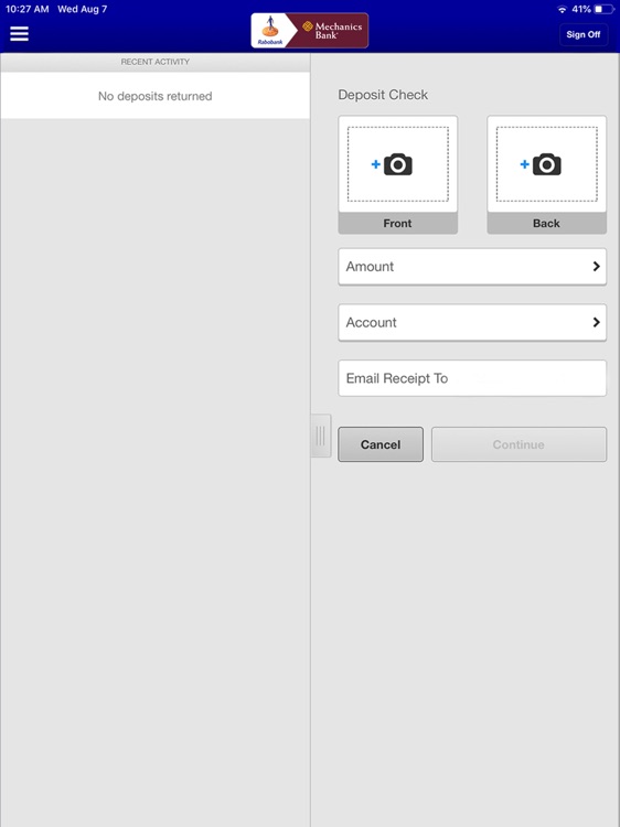 Rabobank Mobile for iPad