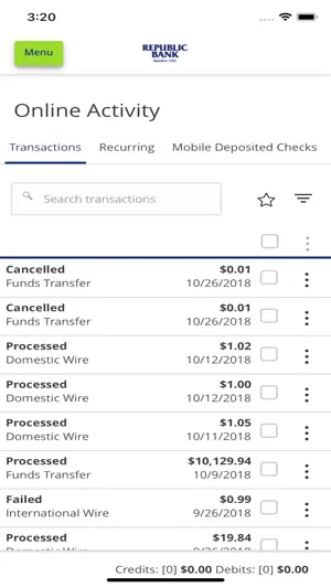 Republic Bank Business Mobile screenshot 2