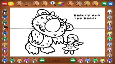 screenshot of Fairy Tales Coloring Book 4