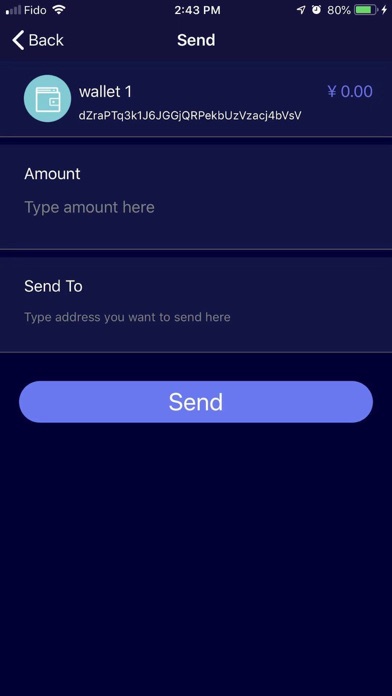 Dappley Wallet Screenshot