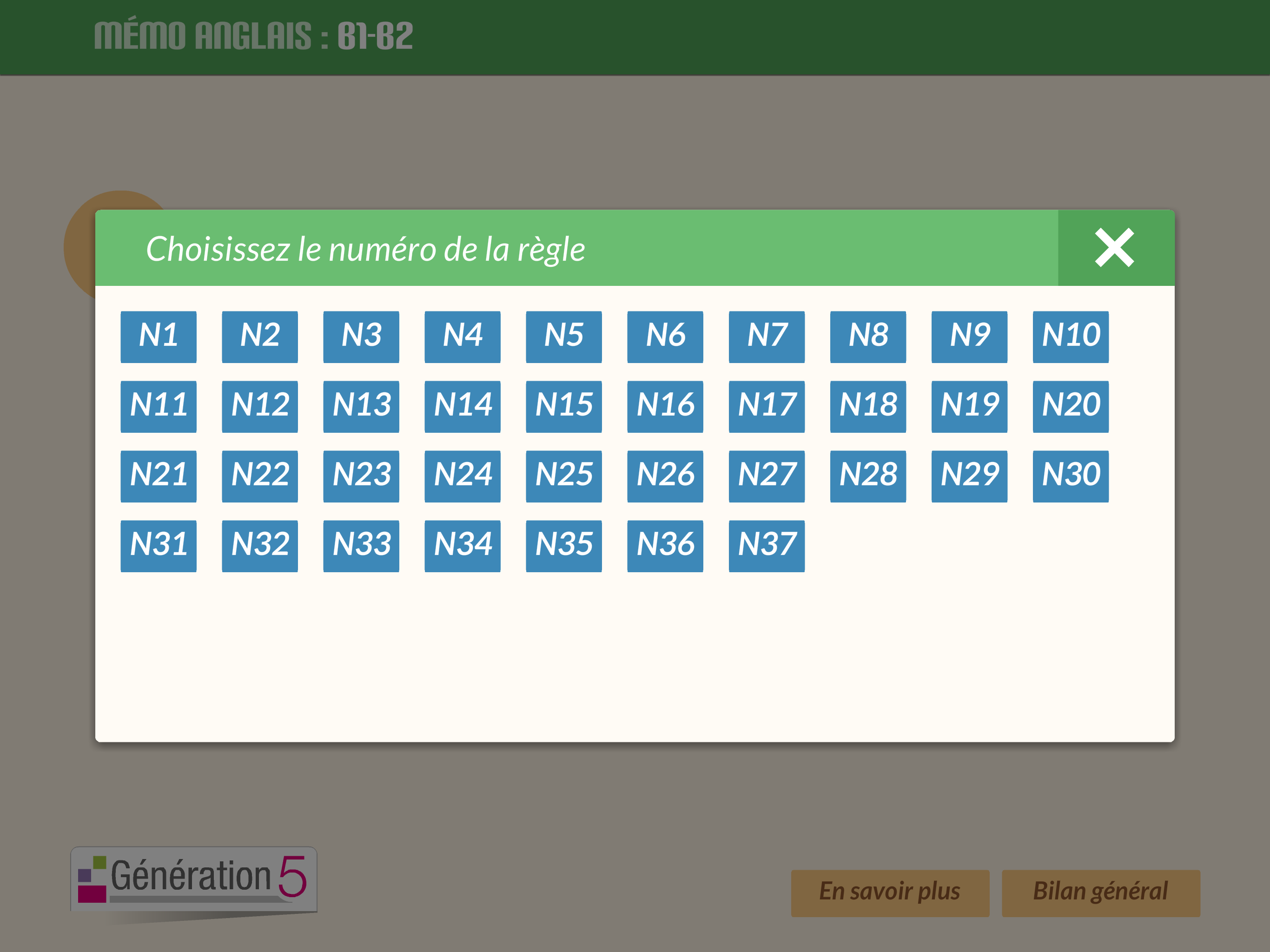 Mémo anglais B1-B2