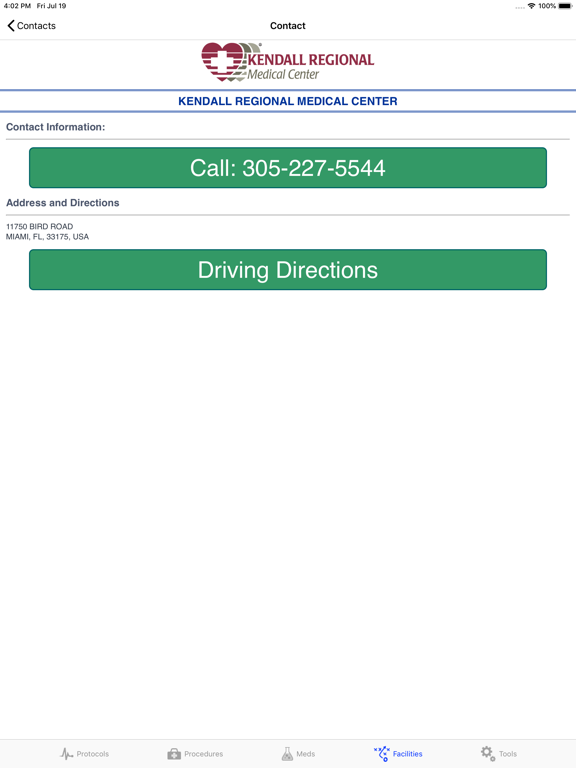 Miami Fire Rescue iPad screenshot 6 - Medical app