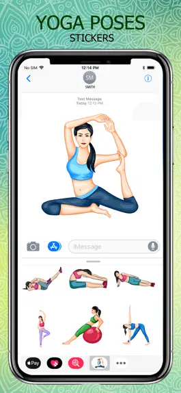 Game screenshot Yoga Poses Stickers Pack hack