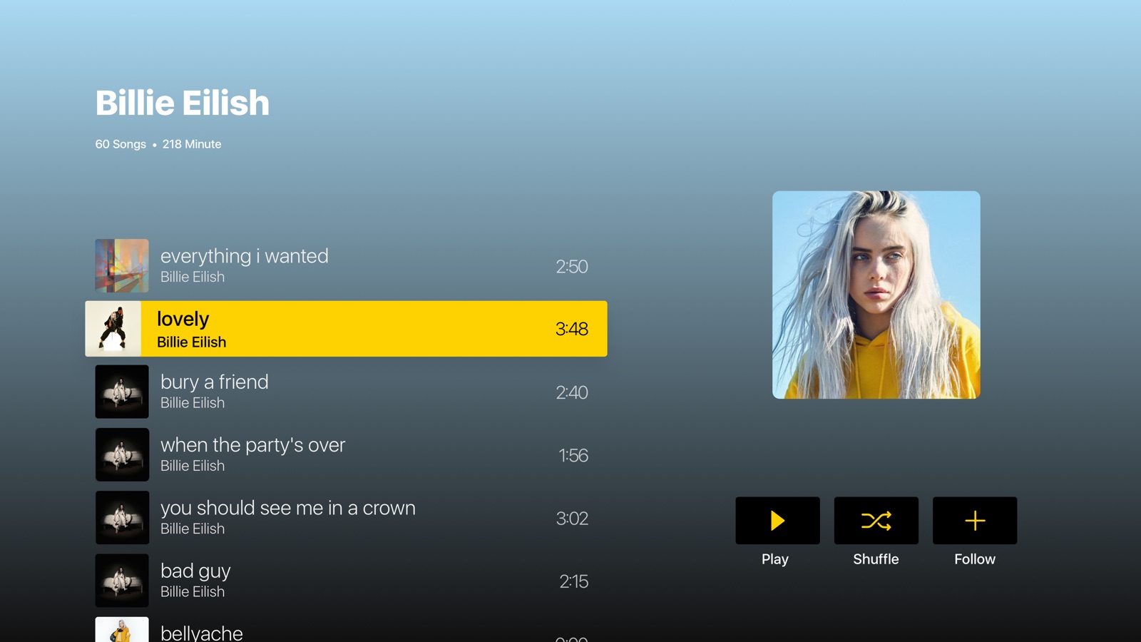 fizy: Music & Audiobook apple_tv screenshot 3