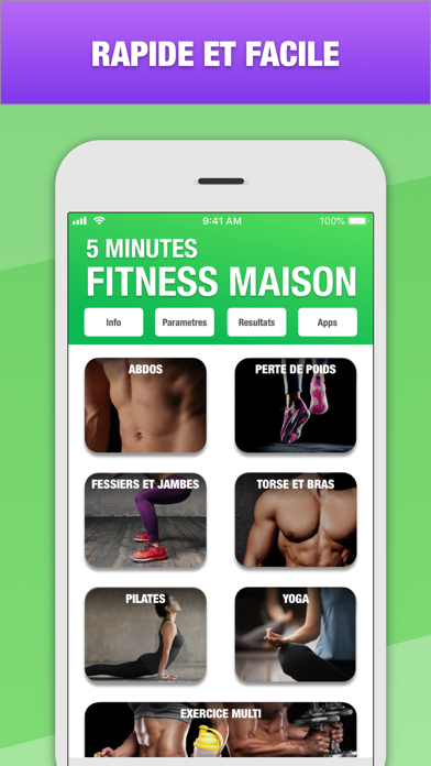 Screenshot #1 pour 5 Minutes Fitness Maison