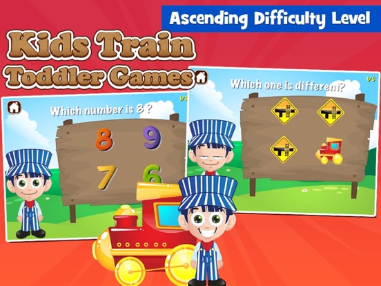 Kids Train Toddler Games iPad screenshot