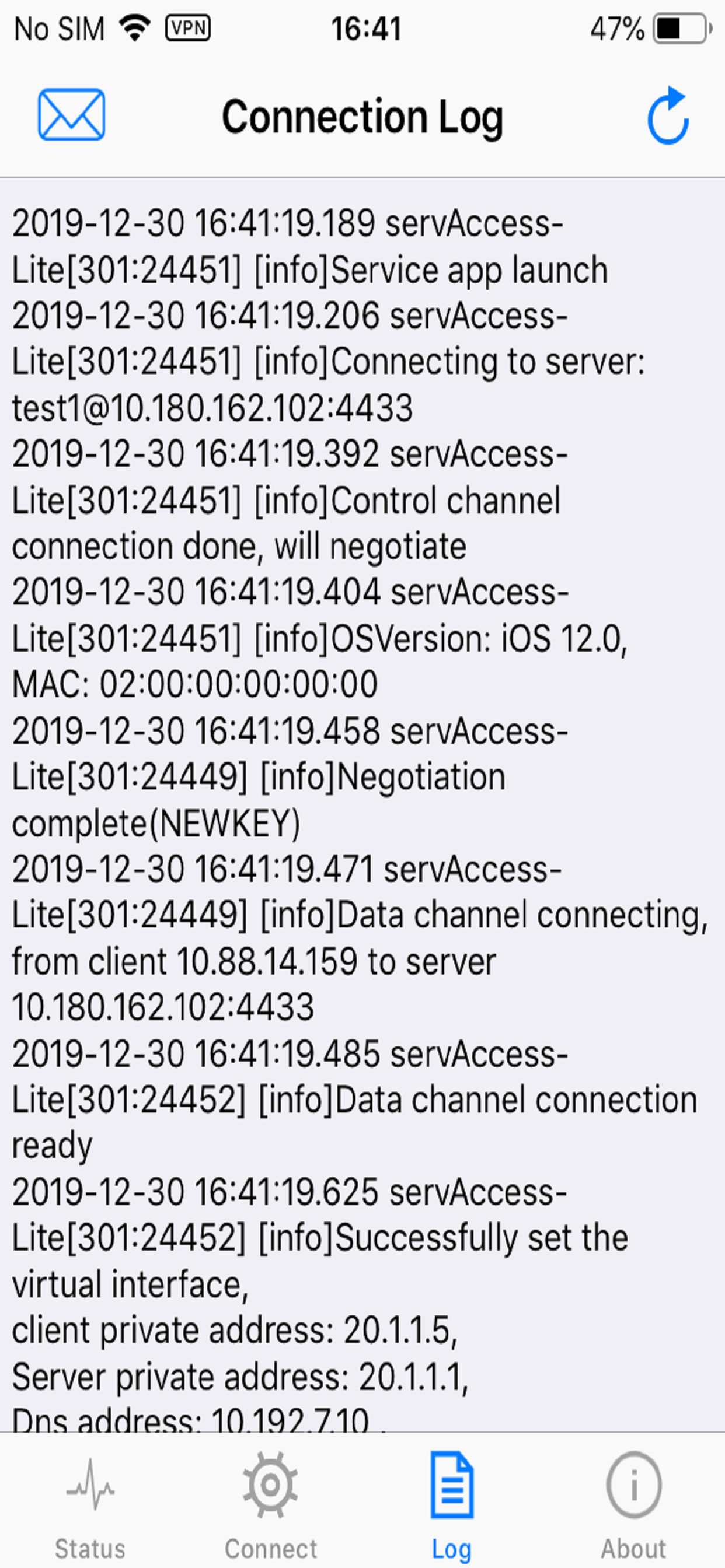 Hillstone Access Client(Lite) screenshot 2