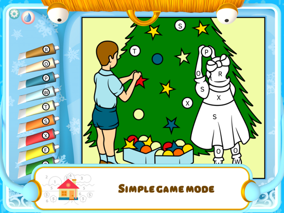 Color by Numbers - Christmas iPad screenshot 3 - Education app