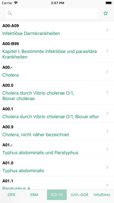 Screenshot #3 pour Dokdex - ICD-10, GOÄ, EBM, OPS