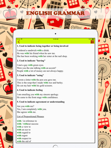 Prepositions in English: Learn screenshot 3
