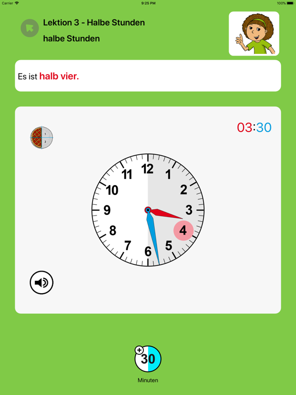 Screenshot #5 pour Die Uhr & Uhrzeit lernen