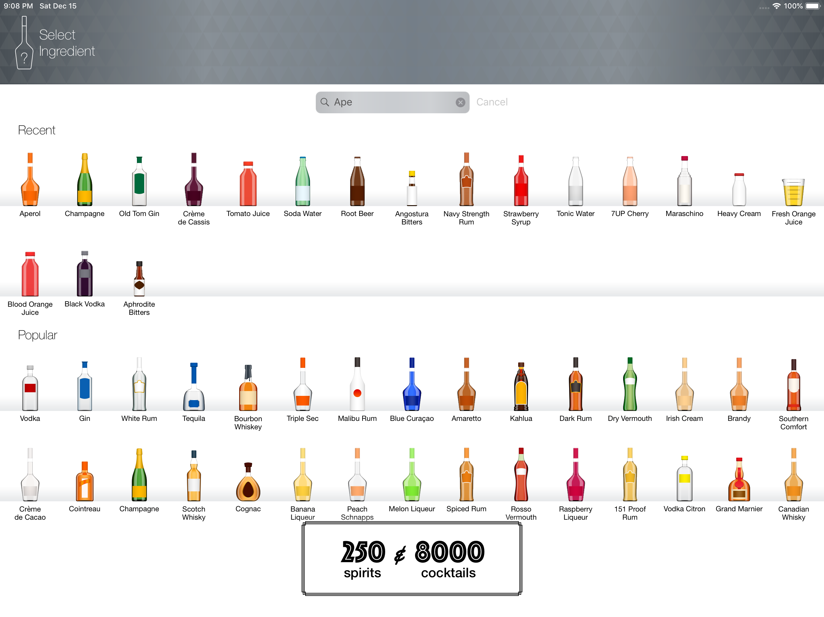 Melange Maestro Cocktails screenshot 5