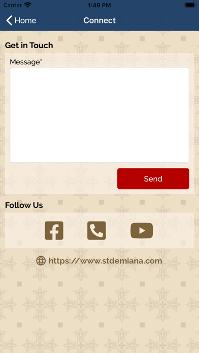 St Demiana Church San Diego iPhone screenshot 6 - Social Networking app