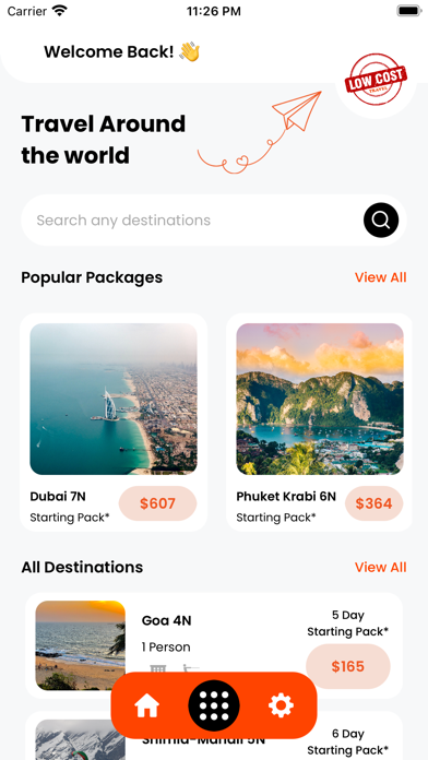 Low Cost Travel Screenshot