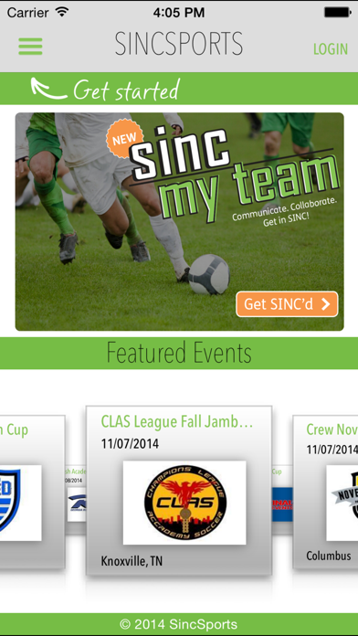 SincSports Screenshot