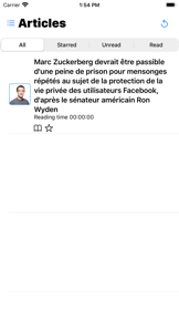 Wallabag Reader screenshot