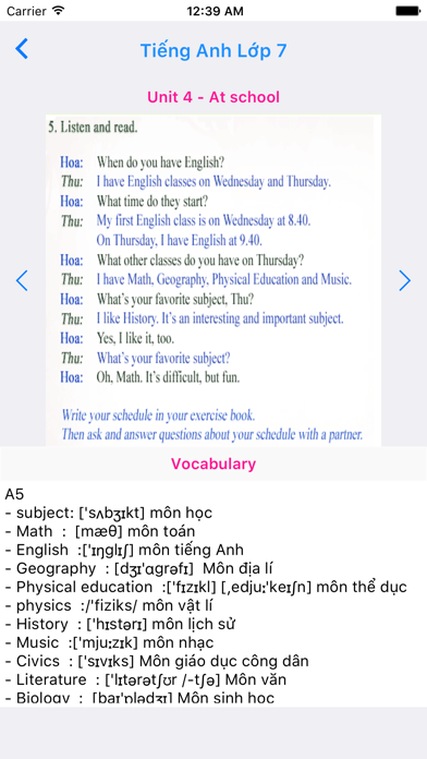 Screenshot #3 pour Tieng Anh Lop 7 - English 7