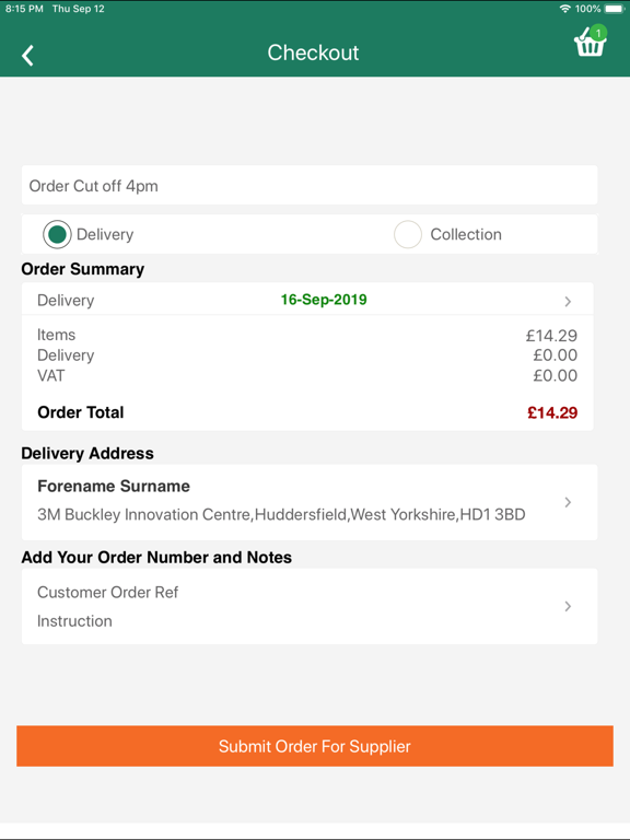 Security Supplies iPad screenshot