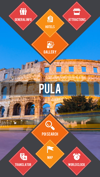 Pula Travel Guide App screenshot