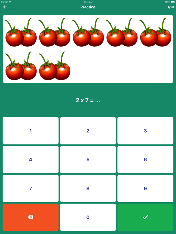 Smart Multiplication Table iPad screenshot