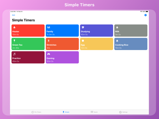 Timer - Configurable Timer iPad screenshot 4 - Utilities app