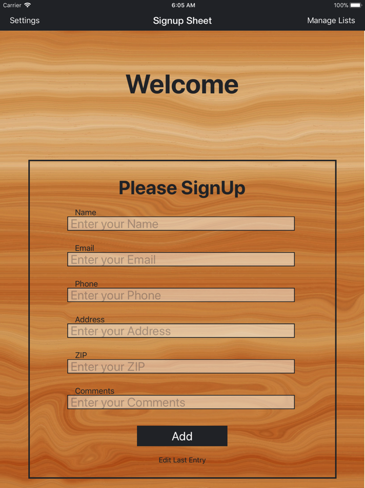 #9. Sign-Up Sheet (iOS) 由: Orionbelt.com LLC
