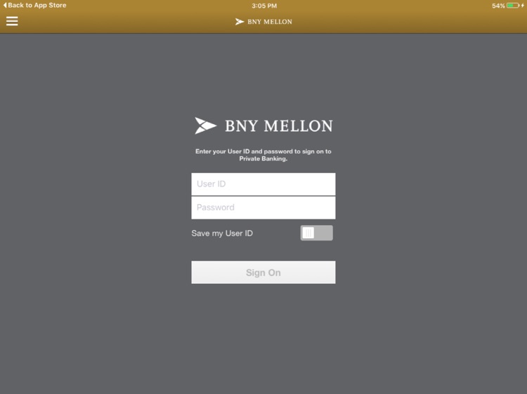 BNYMellon Private Banking iPad