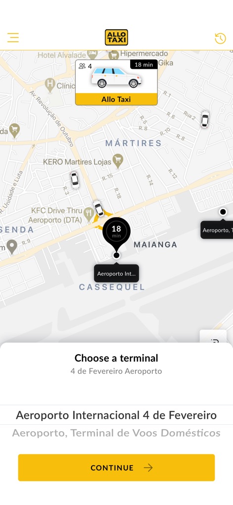 Allo Taxi Angola - Travel App | MWM