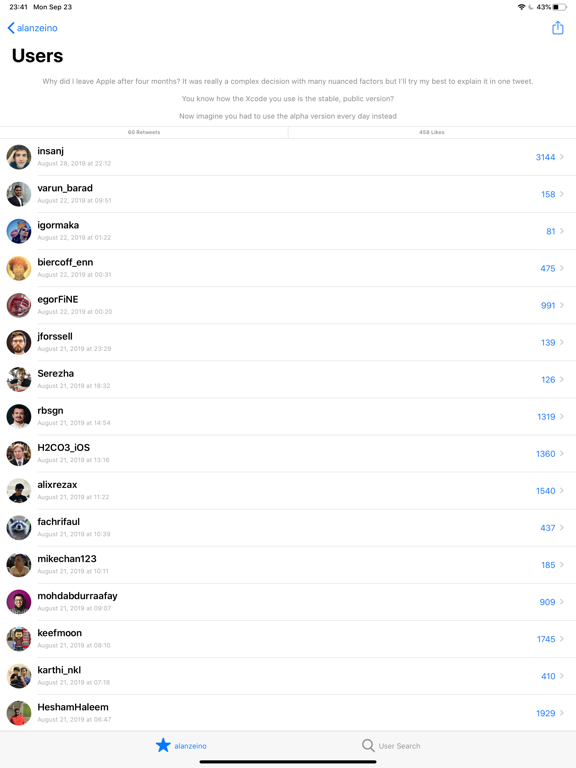 Screenshot #5 pour Retweets! - for twitter