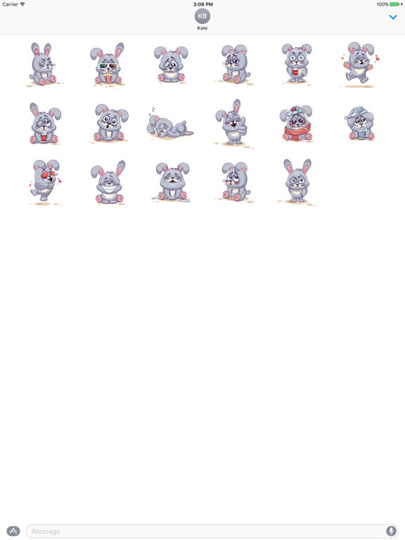 Screenshot #5 pour Sticker Me: Funny Bunny