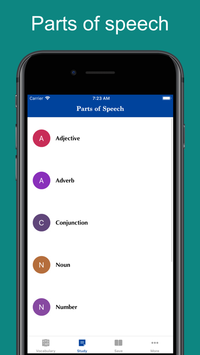 Latin Core Vocabulary Screenshot