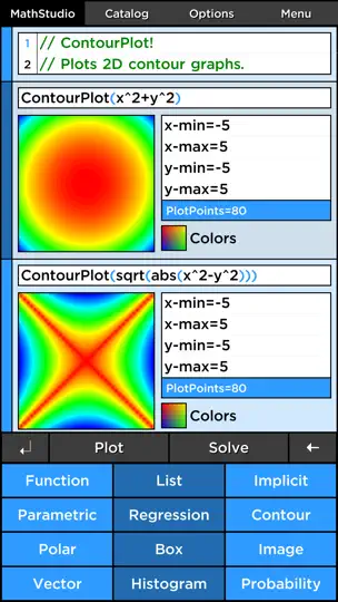 Capture d'écran de MathStudio Express sur iPhone 2
