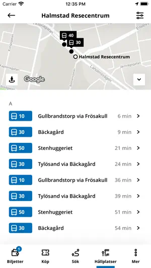 Hallandstrafiken screenshot 4