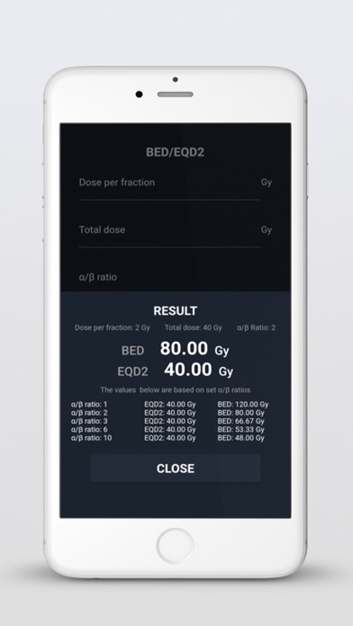 Rad Onc Calc screenshot 3