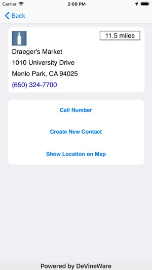 Trefethen Wine Locator screenshot 4