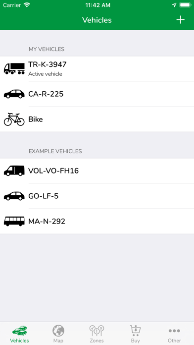 Green-Zones Fleet-App Screenshot