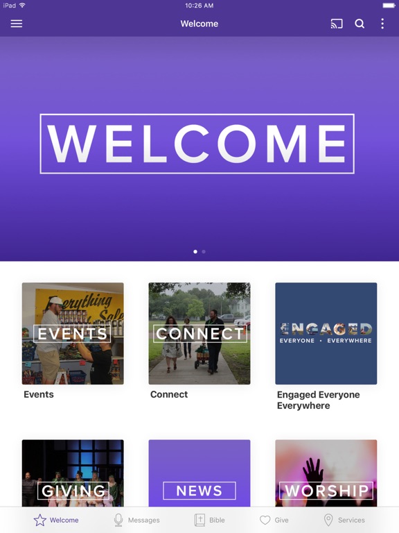 Lifeway Church Cuero iPad screenshot 1 - Education app