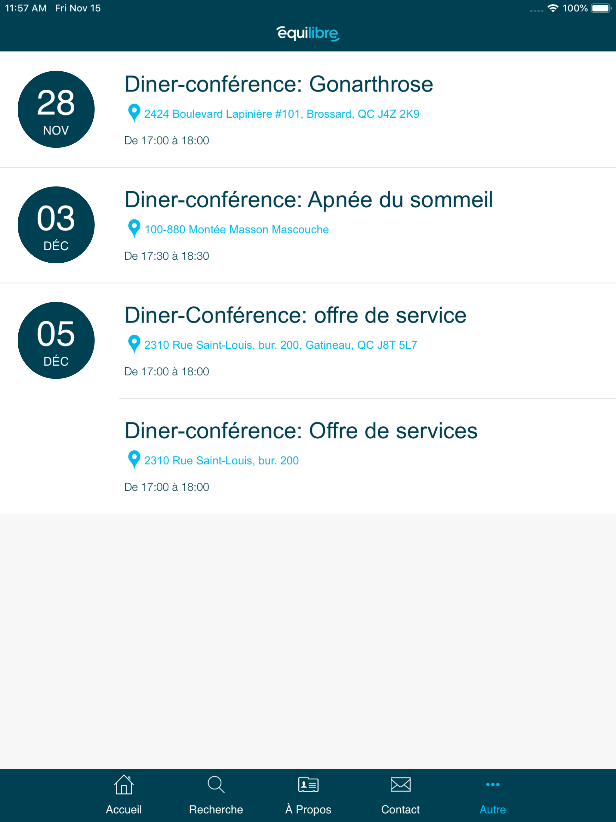 Appareillage Équilibre