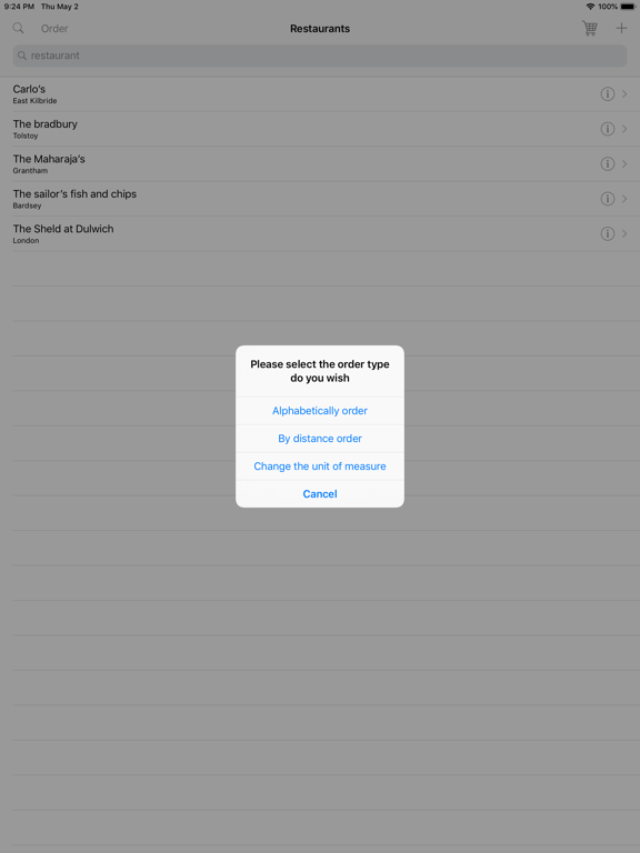 Screenshot #6 pour iRestaurants