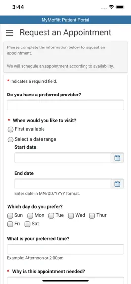 Game screenshot MyMoffitt Patient Portal hack