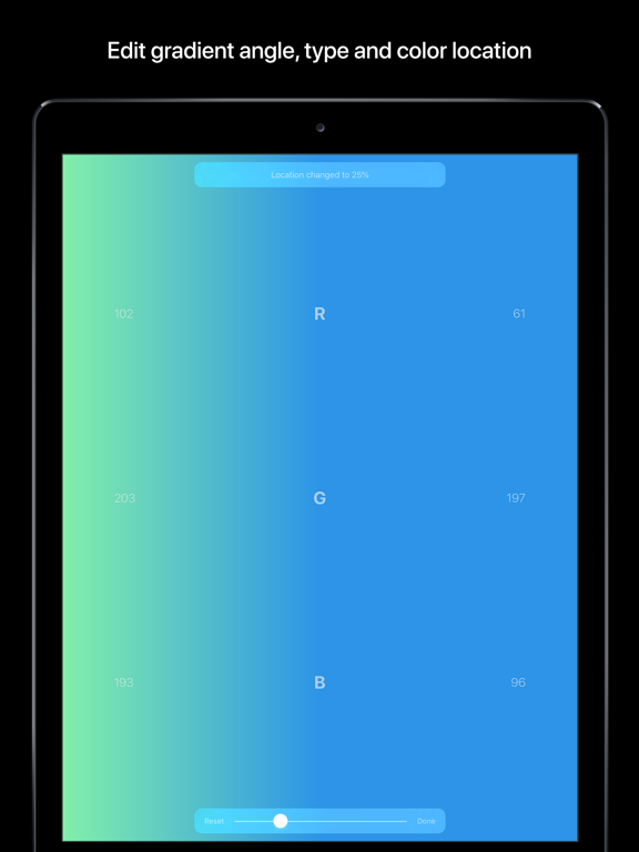 Ombre: gradient generator iPad screenshot 4 - Productivity app